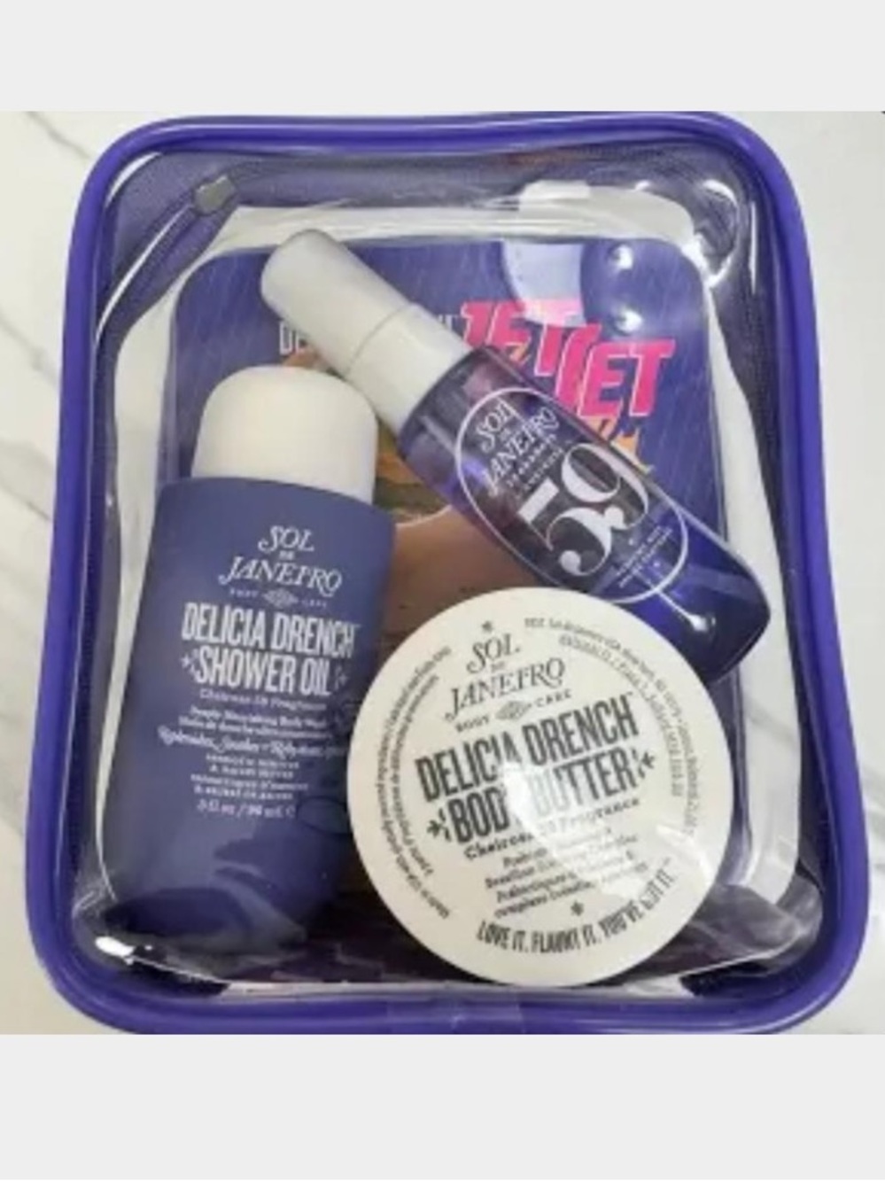 Sol de Janeiro Delicia Drench Jet Set Bath & Body Gift Set NEW! 3 pc gift set - Picture 7 of 12